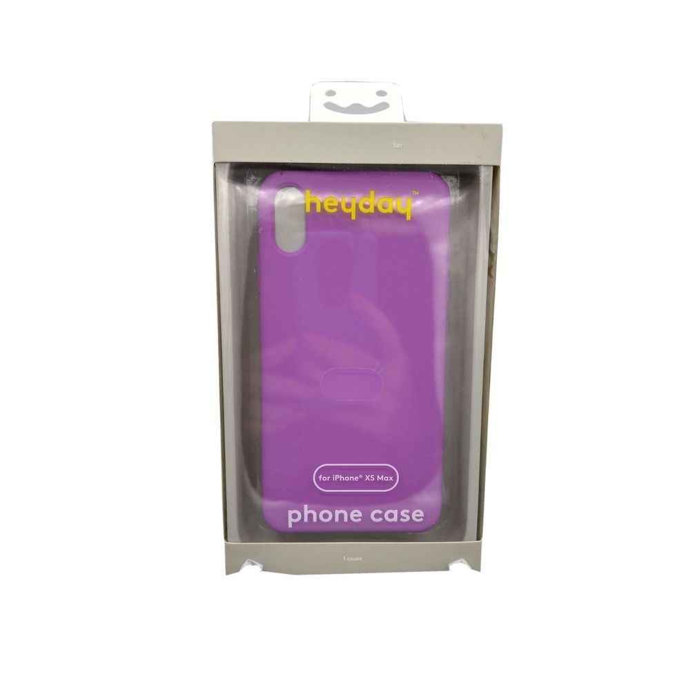 Heyday Apple iPhone XS Max Silicone Case Purple Matte 080-08-6779 NEW